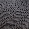 thumbnail image 6 of Kyra Outdoor Fabric Weave Pouf,Dark grey, 6 of 6