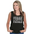 thumbnail image 3 of Femme Fatale Girly Rude Sassy Cute Tank Top Tee Shirt Women Brisco Brands S, 3 of 6