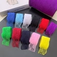 thumbnail image 4 of XmhyTop-A 10 Yards Lace Ribbon Roll 4cm Wide Craft Lace Trim for Wedding Bouquets, Gift Packaging, Sewing DIY Projects,Dark Purple, 4 of 5