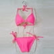 thumbnail image 5 of Conjunto de Bikini Acolchado sin Mangas, Traje de Baño de Corte Alto para la Playa Y la Piscina, 5 of 6