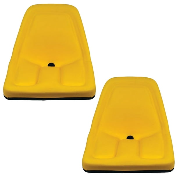 TM333YL (2) Pack of Yellow Michigan Seats for John Deere Gator Lawn Tractor