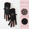 thumbnail image 2 of Otoño e invierno, cálidos deportes de ciclismo al aire libre, hombres y mujeres, pareja, antideslizantes, a prueba de viento, impermeables, además de guantes finos de terciopelo para pantalla táctil, 2 of 6