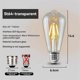 thumbnail image 4 of 4W Vintage E27 Bulb C35 ST64 G80 G95 G125 T185 LED Retro Bulb 2200K Retro Luminaire Decoration Light, 4 of 5