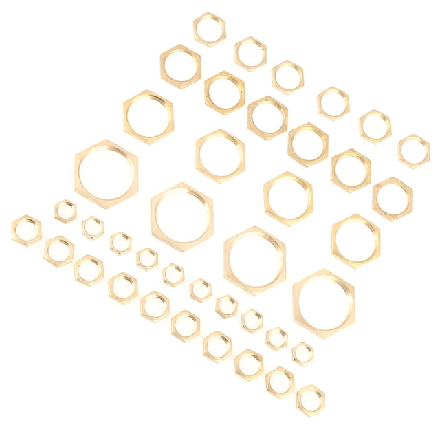 Pipe Nut,40pcs G1/8 G1/4 G3/8 Pipe Fitting Lock Nut Pipe Lock Nut Seamless Integration
