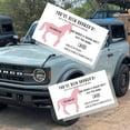 thumbnail image 6 of You Have Been Bronco'd  50 Pack  2 x 3.5" inches Business Sized Card  Buck Buck Bronco  Buck Yeah Bronco Tag Attach To Plastic Bronco Horse Figurine  Pink Horse  #BuckBuckBronco #BuckYeah, 6 of 8