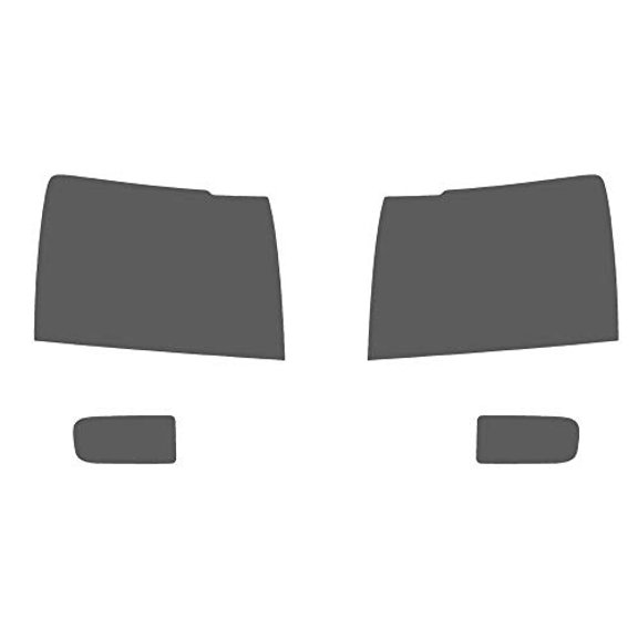 Rtint Fog Light Tint Covers Compatible with Chevrolet Silverado 2007-2013 (1500) - Blackout Smoke