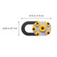 thumbnail image 4 of FELTECHELECTR 3 cubiertas de privacidad para cámara web con diseño de girasol, tapa deslizante para lente., 4 of 6