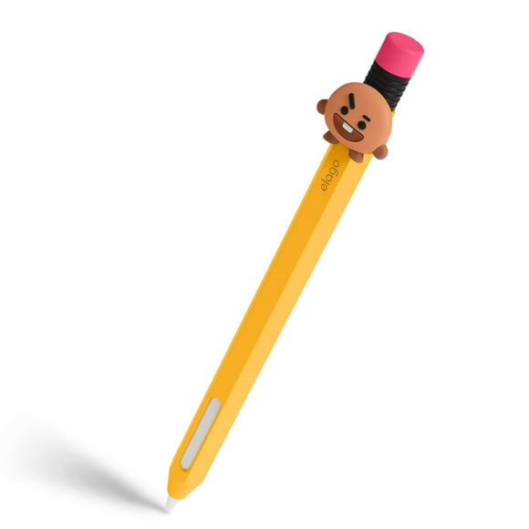 elago l BT21 compatible con la funda Apple Pencil Pro y la funda Apple Pencil de segunda generación, compatible con carga magnética, doble toque, apriete, háptico [producto oficial] [SHOOKY]
