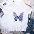 thumbnail image 5 of Blusa informal de manga corta con cuello redondo y estampado de verano a la moda para mujer Pompotops hkajfhjk469041, 5 of 5