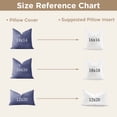 thumbnail image 6 of Teler Throw Pillow Inserts, Down Feather Fill, Cotton Fabric Decorative Pillow Inserts for Couch Sofa Bed, 18" x 18", 2 Pack, 6 of 9