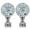 Silver, variant on 2Pieces Elegant Lamp Finials Decorative Lighting Accessories Lamp Shade Finials Table Lamps Cresting Glass Brass Texture