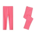 thumbnail image 2 of Zshosam Uniform Pants for Girls Girls Leggings for Toddler Footless Girls Pants Stretchy Baby Girl's Pants Infant Basic Leggings Size 5T 6T,(Red 5-6 Years), 2 of 4
