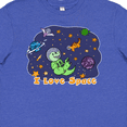 thumbnail image 4 of Inktastic I Love Space Cute Dinos and Planets Youth T-Shirt, 4 of 5
