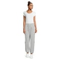thumbnail image 2 of No Boundaries Women's Juniors Pull On Knit Cargo Joggers, Sizes XS-3XL, 2 of 6
