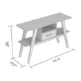 thumbnail image 4 of Safdie & Co. 47"L 1-Drawer 1-Shelf Console Table in Brown Reclaimed Wood, 4 of 4