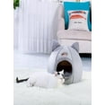 thumbnail image 3 of RnemiTe-amo Cat House Bed,Pet Beds Clearance Cat House Dog Round Cat Winter Warm Nest Soft Foldable Sleeping Mat Pad Cozy Cat Cave Cute Pet Tent Beds for Cats Puppy Small Dogs, 3 of 6