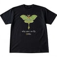 thumbnail image 2 of National Geographic Luna Moth "Why Am I So Fly" T-Shirt , 90s Style National Geographic Tee ,Funny Nature Tee, 2 of 6