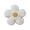 White, variant on White Cotton Flower Shaped Throw Pillow 5-Petal Cushion for Couch Sofa Bed Floor Home Decor 17.7 Inch 1 Pack