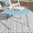 thumbnail image 2 of GRANDPATIO 28" Round Coffee Table Steel Outdoor Patio Table , Grayish Green, 2 of 9