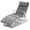 Gray, variant on Patiojoy Cushioned Folding Chaise Lounge Chair Adjustable Recliner Black
