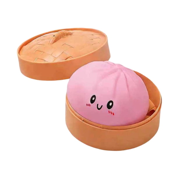 Juguete sensorial, juguete de escritorio de oficina, recuerdos de fiesta, bola de dumpling suave, engaña a la gente, mano Rosa