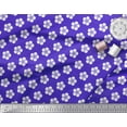 thumbnail image 2 of Soimoi Blue Heavy Satin Fabric Artistic Floral Print Fabric by Yard 54 Inch Wide, 2 of 3