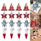 thumbnail image 2 of 4 piezas de soporte para tenedor y cuchillo de Navidad, diseño de alce, copo de nieve, Papá Noel, cubiertos, funda para tenedor y cuchillo, bolsa para vajilla, organizador navideño, decoración de mesa, 2 of 5