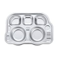 thumbnail image 3 of Platos para niños Bandeja de comida dividida Plato de servicio compacto y liviano para niños Autobús, 3 of 9