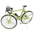 thumbnail image 1 of Bike Model, 3D Car Model Simple Assembly Green Bike Model Ornament 11.5x19.5cm Compact Structure  For Desktop Decoration For Birthday Gifts, 1 of 8