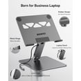 thumbnail image 6 of BENFEI Laptop Stand with USB C 6in1 Docking Station, HDMI 4K@60Hz,Gigabit Ethernet, 100W Power Delivery, 10Gbps 1*USB C 3.2 and 2*USB A 3.2 Compatible with MacBook Pro/Air, iPad Pro, XPS, Thinkpad, 6 of 9