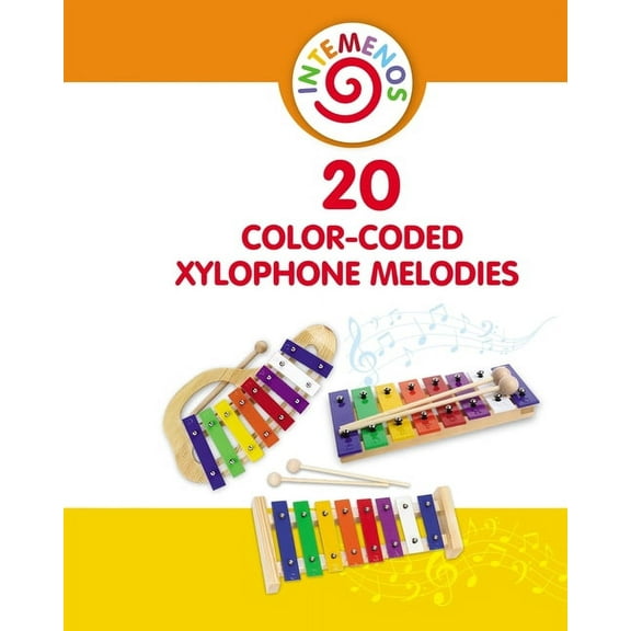 20 Color-Coded Xylophone Melodies: Letter-Coded Songbook for Children, (Paperback)