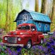 thumbnail image 2 of Póster de mosaico de cuentas cuadradas completas, pintura de diamantes DIY 5D, Kit de coche rojo, artesanía Sywqhk Decoración hogareña, 2 of 2