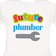thumbnail image 4 of Inktastic Future Plumber Boys Long Sleeve Baby Bodysuit, 4 of 5