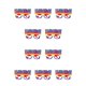 thumbnail image 1 of Sonducket Gafas de fiesta temáticas, accesorios divertidos para fotos, decoración, amor, orgullo, carnaval, Iris, gafas de cristal, accesorios, Cuadrícula de letras 10Conjunto, 1 of 6