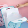 thumbnail image 4 of A4 Plastic File Folders Waterproof Transparent Expandable File Folder - Hand-held Organ Bag Paper File Folder, 4 of 5