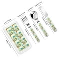 thumbnail image 2 of Uemuo Meadow Plants And Butterflies Print Children's Knife, Fork And Spoon Set - Kids’ Knife Fork Spoon - Stainless Steel Kids Silverware Set - Metal Kids Cutlery Set, 2 of 8