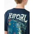thumbnail image 4 of Rip Curl DARK NAVY Men's Pushin Daises Tee, US X-Large, 4 of 4