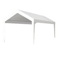 thumbnail image 3 of Outdoor Carports 12x20ft Carport Replacement Canopy Cover, Waterproof & UV Protected Tarp with 76 Elastic Buckles Suit for Garage Shelter, Frame is Not Included,white,Large Carports, 3 of 9