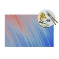 thumbnail image 4 of YFYANG Washable Heat-Resistant Placemats, 70% PVC/30% Polyester, Blue Glow Kitchen Table Mat, 12" x 18" 6 Piece, 4 of 6
