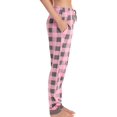 thumbnail image 2 of Just Love Women Pajama Pants Sleepwear Joggers (Pink Buffalo Plaid Jogger, X-Large), 2 of 3