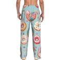 thumbnail image 3 of Easygdp Colorful Donut Men's Pajama Pant, Sleep Elastic Waistband Lounge Pants - X-Large, 3 of 9