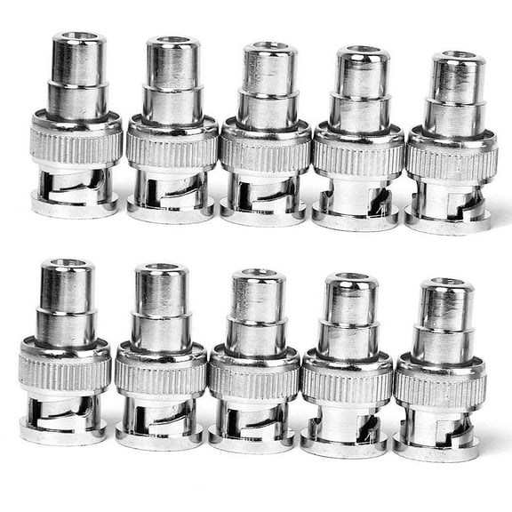10pcs To Female Coaxial Cable Converter Connector Adapter DIY