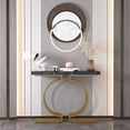 thumbnail image 2 of Tribesigns Modern Console Table with Geometric Base, 40 Inch Comtempory Entryway Sofa Table Narrow Long for Living Room, 2 of 7