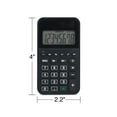 thumbnail image 4 of Staples 8-Digit Solar and Battery Basic Pocket Calculator Black 3/Pack ST130-CCVS, 4 of 5