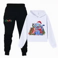 thumbnail image 2 of Kaprioy Kids Long Sleeve Hoodies and Sweatpants Set-Boys Girls 2pcs Sweatsuit Casual Pullover Sweatshirt Hooded for Teen, 2 of 4