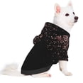 thumbnail image 2 of Fotbe Rose Gold Glitter1 Sudadera con Estampado para Perros Pequeños – Suéter con Capucha para Mascotas, Tela Suave de Forro Polar con Bolsillo-X-Small, 2 of 7