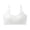 #A White, variant on Sports Bras BigGirls' Soft Stretch Cotton Underwear with Bra Pads and Adjustable Spaghetti Straps Anti-Exposure Wire-Free Training Bra 9-15 Years