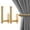 Gold, variant on Adhesive Curtain Holdbacks No Drill, Wall Mounted Curtain Tie Backs Hooks, Heavy Duty Metal Curtain Pull Backs for Windows Doors Shower, Damage Free Curtain Clips for Drapes