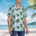 thumbnail image 5 of Daiia Flamingos And Palms Hawaiian Shirt for Men Gentle Cotton Regular Short Sleeve Casual-3X-Large, 5 of 9