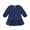 Blue, variant on MAMAMI Toddler Girl Fall Winter Outfits Ruffled Long Sleeve Dress Soft Casual Dress For Little Girl